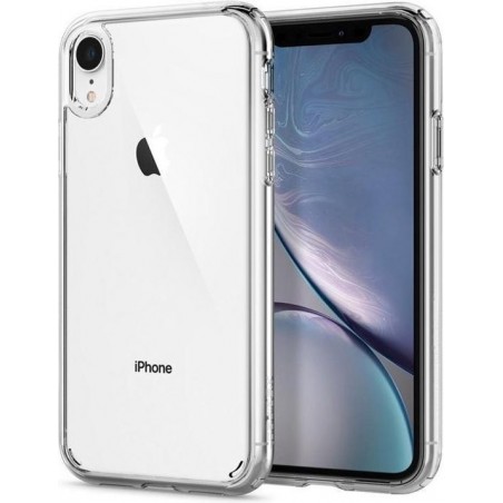 iPhone XR Hoesje met Gratis Tempered Glass Screenprotector - Transparant