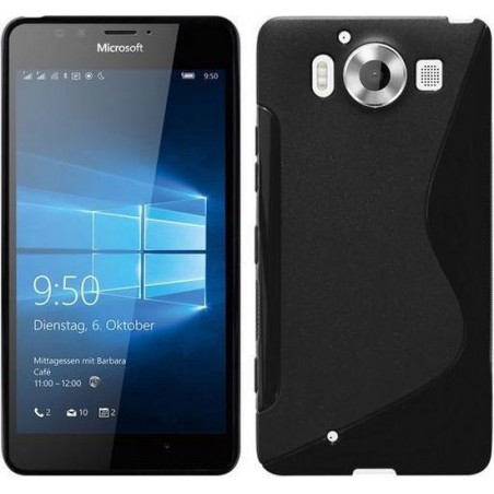 Microsoft Lumia 650 Smartphone hoesje Silicone Case Zwart