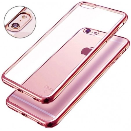 Plating Bumper Soft Flexible hoesje iPhone 6 plus en 6S plus roze