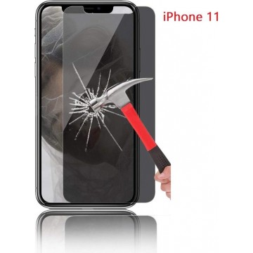 Ntech Apple iPhone 11 Privacy Screenprotector Glass Anti Spy