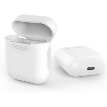 Witte Airpod hoesje silicone case