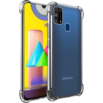 Samsung M31 Hoesje - Samsung Galaxy M31 Hoesje - Transparant Shock Proof Case