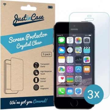 Apple iPhone SE / 5s / 5c / 5 Screenprotector van gehard glas - Just in Case - 3 stuks