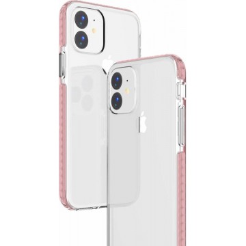 Apple iPhone 11 Anti Shock Hoesje - Roségoud & Transparant Ntech