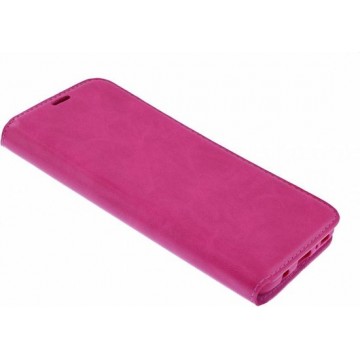 Ntech Luxe Pink TPU / PU Leder Flip Cover met Magneetsluiting Samsung Galaxy S10+ (Plus)