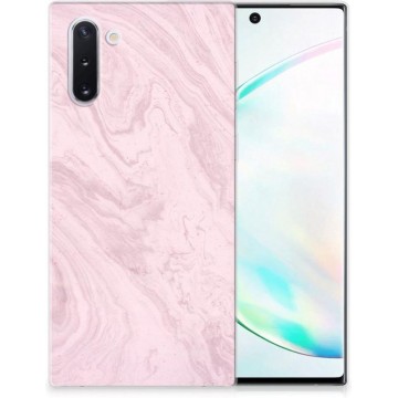 Samsung Galaxy Note 10 TPU Siliconen Hoesje Marble Roze