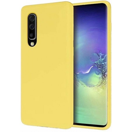 Silicone case Samsung Galaxy A50 - geel