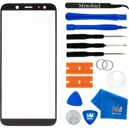 MMOBIEL Front Glas Display Scherm voor Samsung Galaxy A6 (ZWART) - inclusief Tools