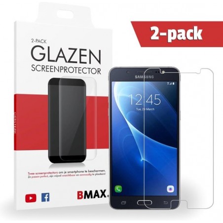 2-pack BMAX Glazen Screenprotector Samsung Galaxy J5 - 2016 / Beschermglas / Tempered Glass / Glasplaatje