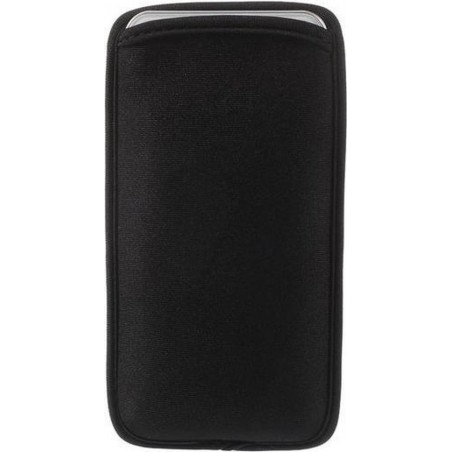 GadgetBay Universeel insteekhoesje neopreen pouch smartphone hoesje - Zwart