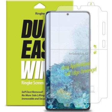 Ringke Dual Easy Wing Screenprotector Duo Pack voor de Samsung Galaxy S20