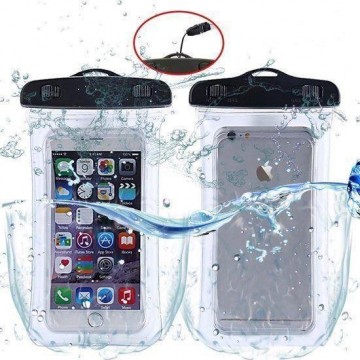 Ntech Waterdichte hoesje Pouch Apple iPhone 11 Pro Max - Transparant
