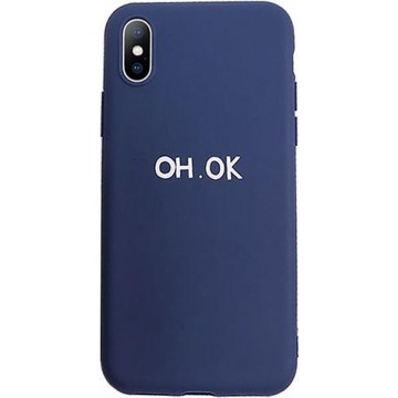 iPhone XR hoesje OH. OK blauw - iPhone case - telefoonhoesje voor de iPhone