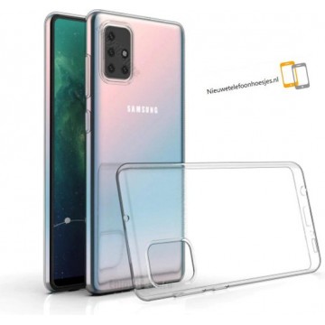 Nieuwetelefoonhoesjes.nl / Samsung Galaxy A51 Transparant siliconen hoesje