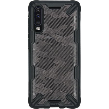 Ringke Fusion X Design Backcover Samsung Galaxy A50 / A30s hoesje - Camo Zwart