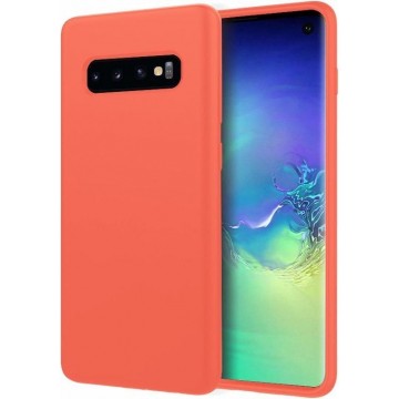 Silicone case Samsung Galaxy S10 - oranje