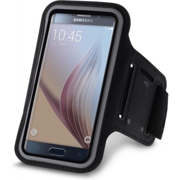 Samsung galaxy S6 Edge Sport Armband hoesje Zwart