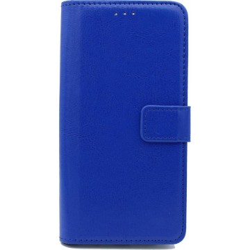 Apple iPhone 7 Plus & 8 Plus Hoesje  - Portemonnee Book Case - Kaarthouder & Magneetlipje - Blauw