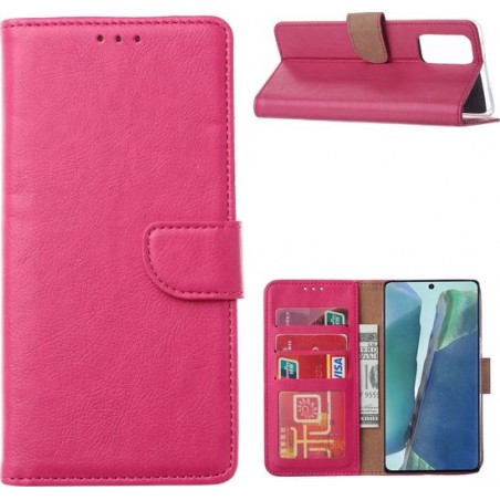 Samsung Galaxy S20 FE Book Case Roze met Standaard