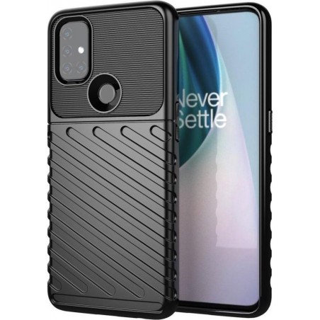 OnePlus Nord N10 5G Hoesje TPU Thunder Design Zwart