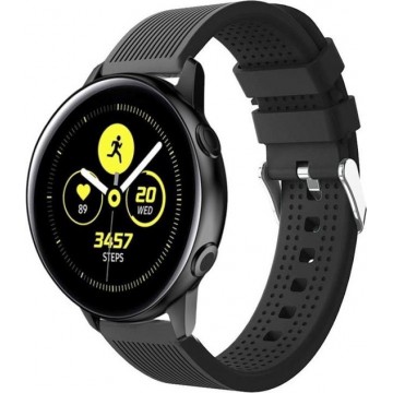Let op type!! Smart Watch silicone polsband horlogeband voor Garmin VivoActive 3 (zwart)