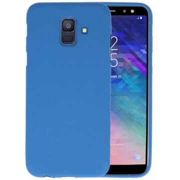 BackCover Hoesje Color Telefoonhoesje voor Samsung Galaxy A6 2018 - Navy