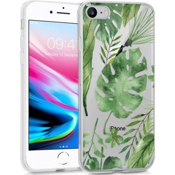 iMoshion Design voor de iPhone SE (2020) / 8 / 7 / 6s hoesje - Bladeren - Groen
