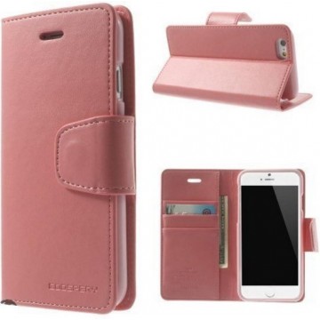 Goospery Sonata Leather case hoesje iPhone 6 Plus lichtroze