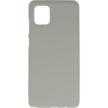 BackCover Hoesje Color Telefoonhoesje voor Samsung Galaxy Note 10 Lite - Grijs