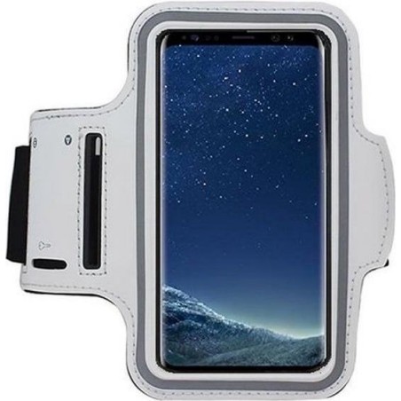 Sport Armband hoesje Pearlycase voor Huawei P30 Pro - Wit