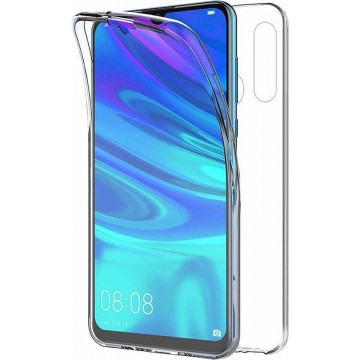 Ntech Huawei P Smart Plus (2019) Dual TPU Case hoesje 360° Cover 2 in 1 Case ( Voor en Achter) Transparant