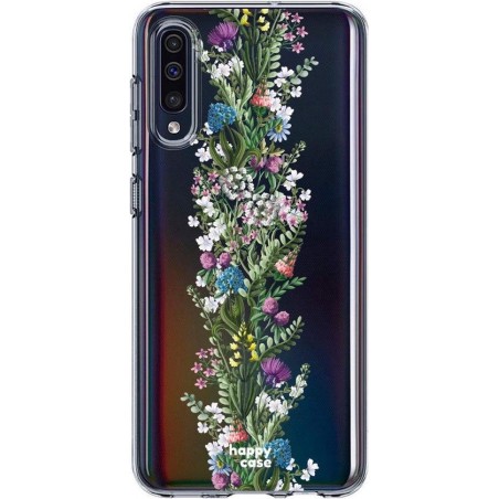 HappyCase Samsung Galaxy A50 Hoesje Flexibel TPU Floral Print