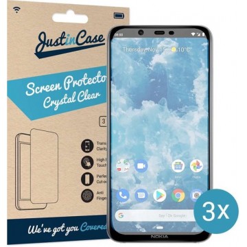 Just in Case Screen Protector Nokia 8.1 - Crystal Clear - 3 stuks