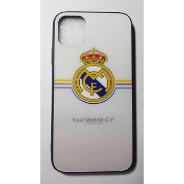 iPhone 11 Pro Max Case Cover - Beschermhoes - Real Madrid - 9H gehard Glas - Geschikt voor Apple iPhone 11 Pro Max