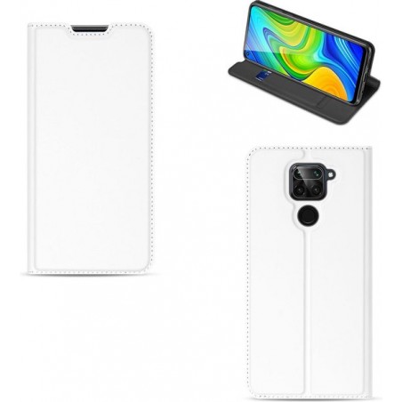 Xiaomi Redmi Note 9 Book Cover Wit met Pasjehouder