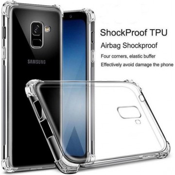 Samsung Galaxy A6 (2018) transparant case Shockproof hoesje (verstevigde randen)