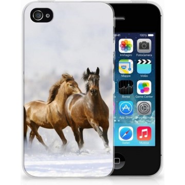iPhone 4 | 4s  TPU-siliconen Hoesje Paarden