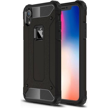 Apple IPhone XR Hoesje Shock Proof Hybride Back Cover Zwart