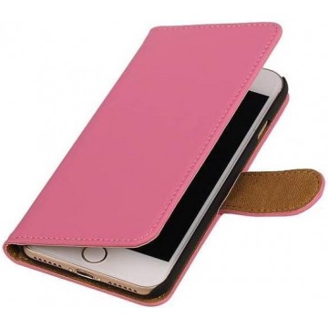 Effen Bookstyle Hoes voor iPhone 7 / 8 Roze