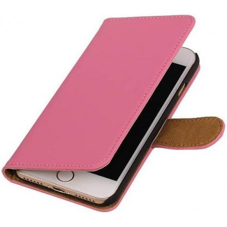 Effen Bookstyle Hoes voor iPhone 7 / 8 Roze