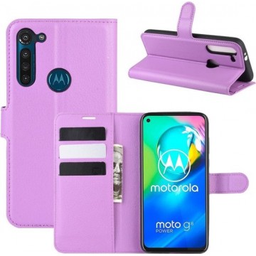 Coverup Motorola Moto G8 Power Hoesje - Book Case - Paars