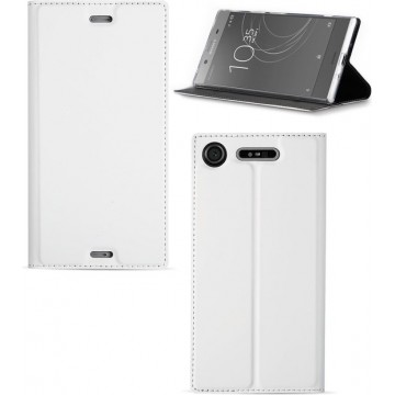 Sony Xperia XZ1 Telefoonhoesje Wit met Standaardfunctie