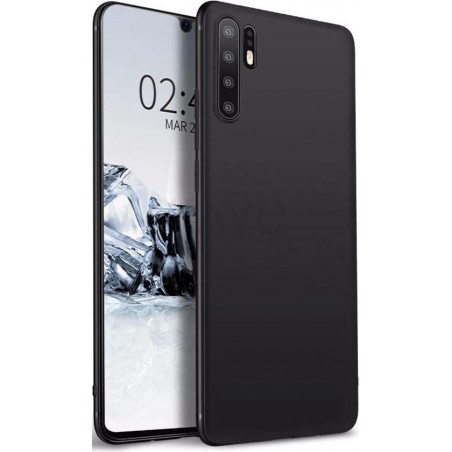 Ultradunne TPU Case | Huawei P30 Pro | Zwart | Mat Finish Cover | Luxe Siliconen Hoesje