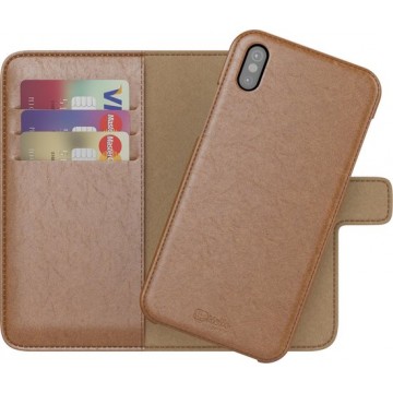 BeHello iPhone X | Xs 2-in-1 Wallet Case Brown