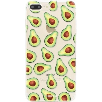 FOONCASE iPhone 7 Plus hoesje TPU Soft Case - Back Cover - Avocado