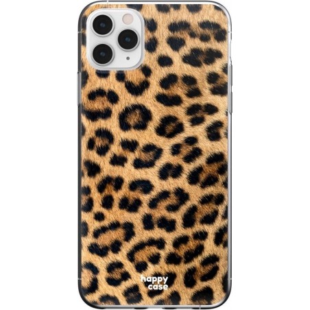 HappyCase iPhone 11 Pro Max Hoesje Flexibel TPU Wilde Panter Print