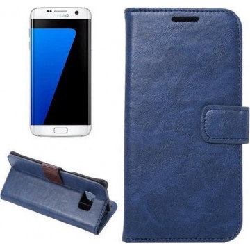 Celltex Cover wallet case hoesje Samsung Galaxy S7 edge blauw