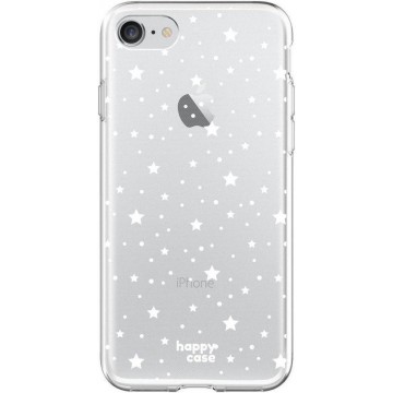 HappyCase Apple iPhone 8 Flexibel TPU Hoesje Sterretjes Print