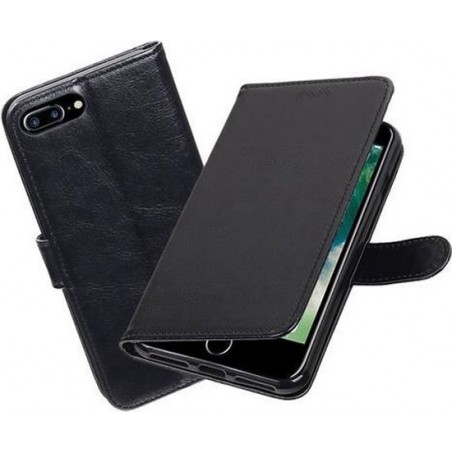 BestCases.nl Zwart Portemonnee booktype hoesje Apple iPhone 7 Plus / 8 Plus