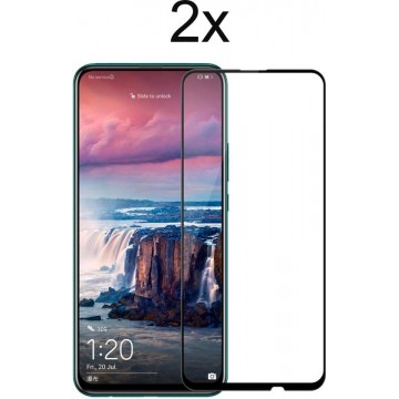 Huawei p smart z screenprotector full cover - screenprotector Huawei p smart z - 2x tempered glass screen protector